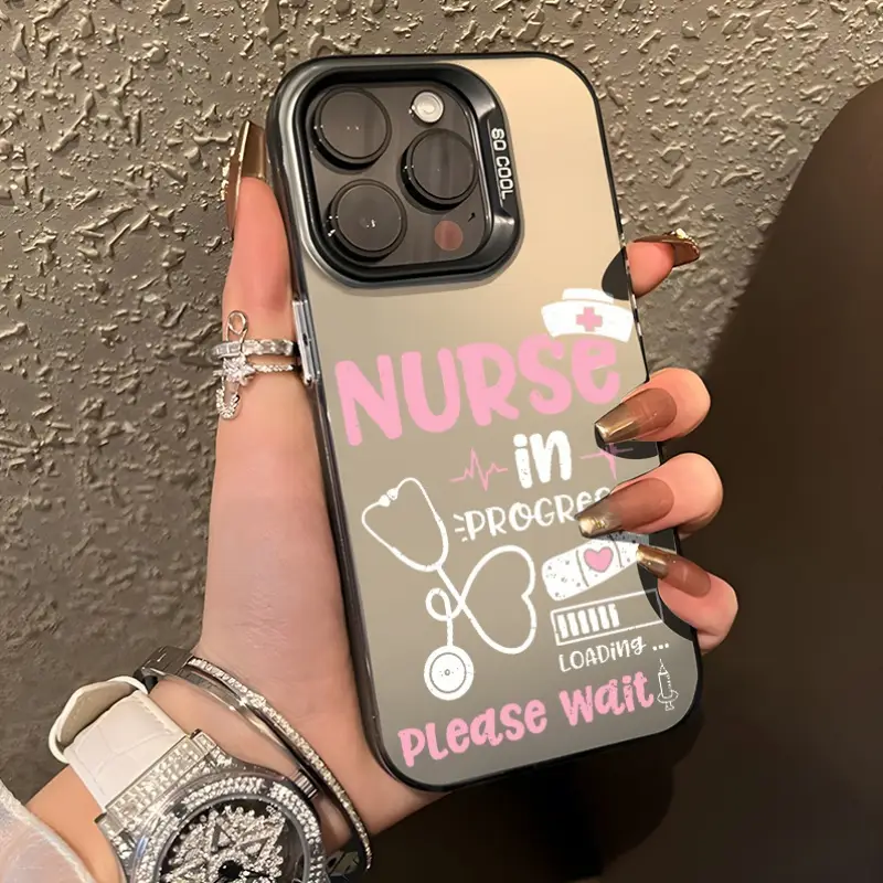 Pink Cute Nurse In Progress Aesthetic Trendy Phone Case For Iphone 16 11 15 14 13 12 Pro * Case Shockproof Phone Case Birthday Christmas Gifts For Women Pink Cute Nurse In Progress Aesthetic Trendy Phone Case For Iphone 16 11 15 14 13 12 Pro * Case Shockproof Phone Case Birthday Christmas Gifts For Women