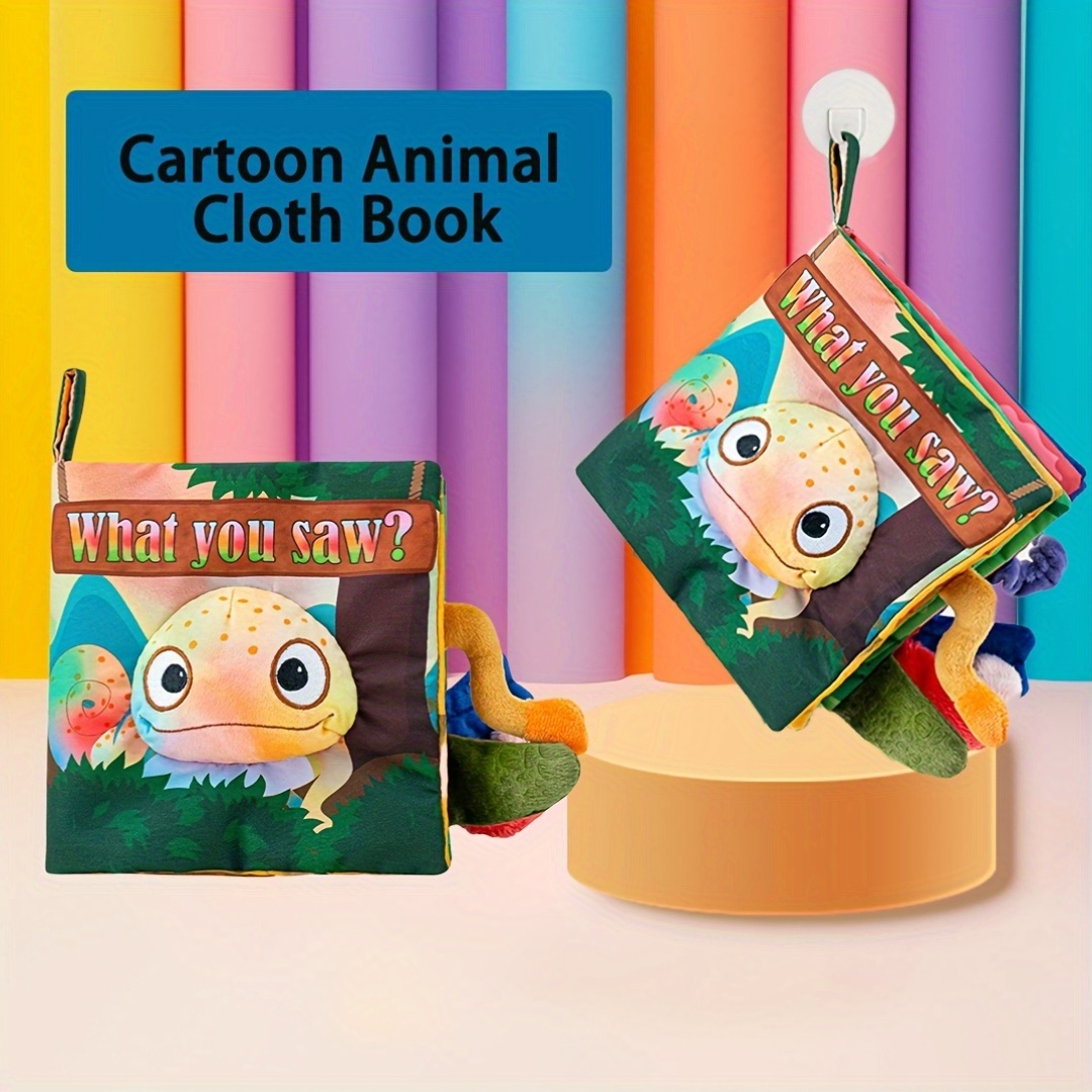 Toddler Tail Cloth Book Animal Tails Polyester Fabric Book