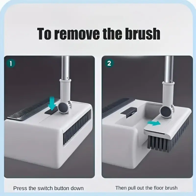 3 in 1 cleaning set foldable broom and dustpan combination multi functional multi surface cleaning tool durable plastic material suitable for home and Product details 9
