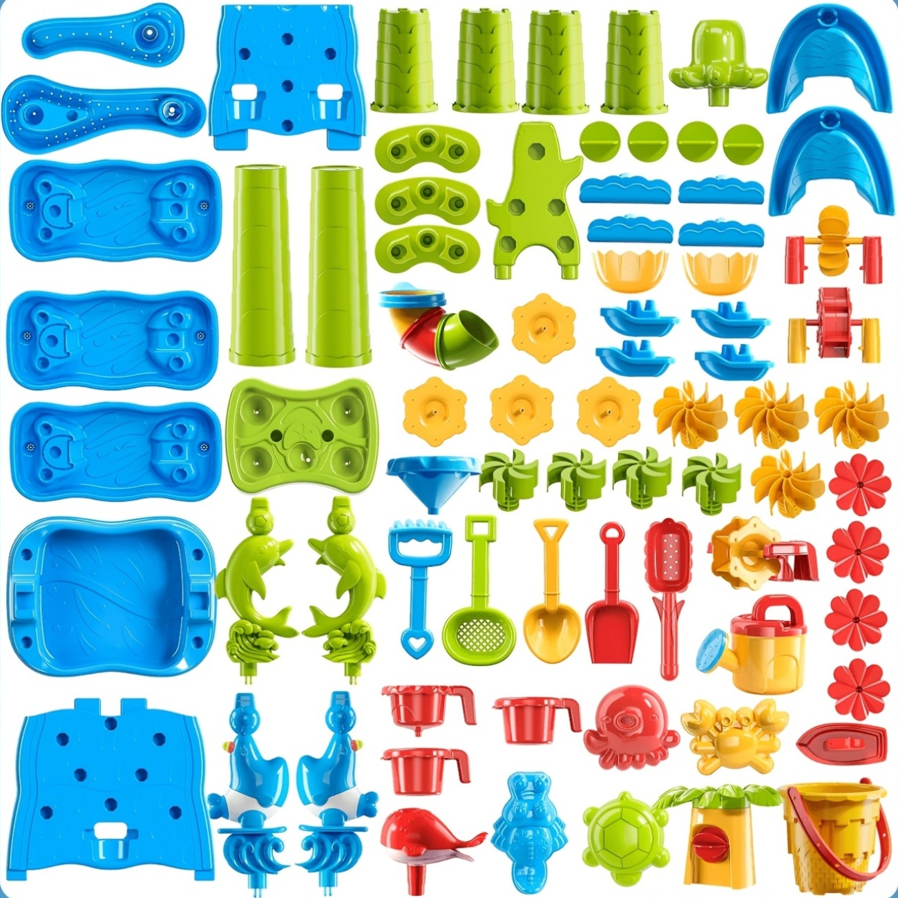 Upgraded Large Double-Sided Waterfall Maze Table for Kids