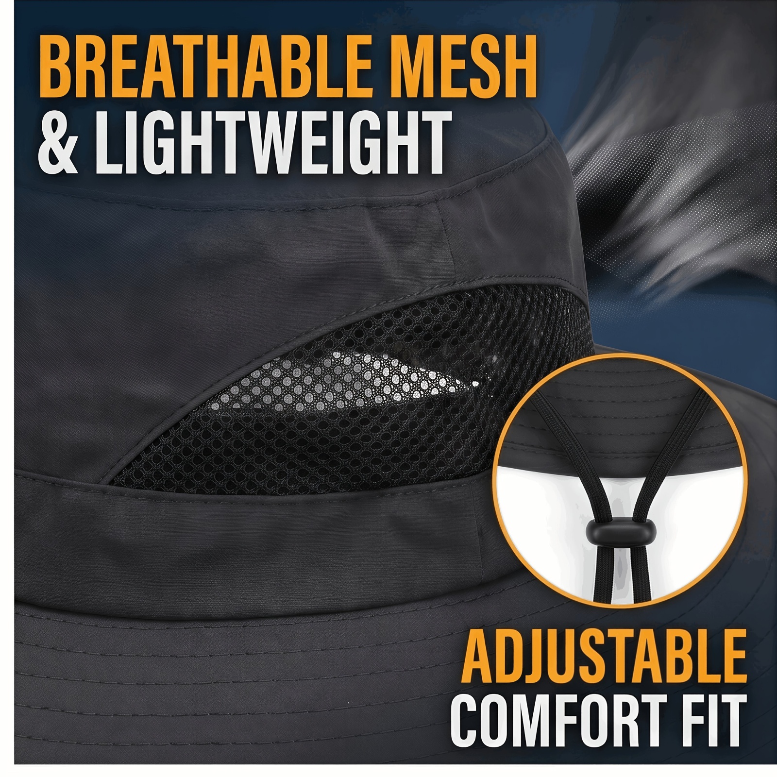 fathers day gift for men summer must   protection fan cap with solar fan and usb charging design lightweight wide brim strong   suitable for fishing hiking mountain climbing and daily outdoor wear sun protection and   Product details 3