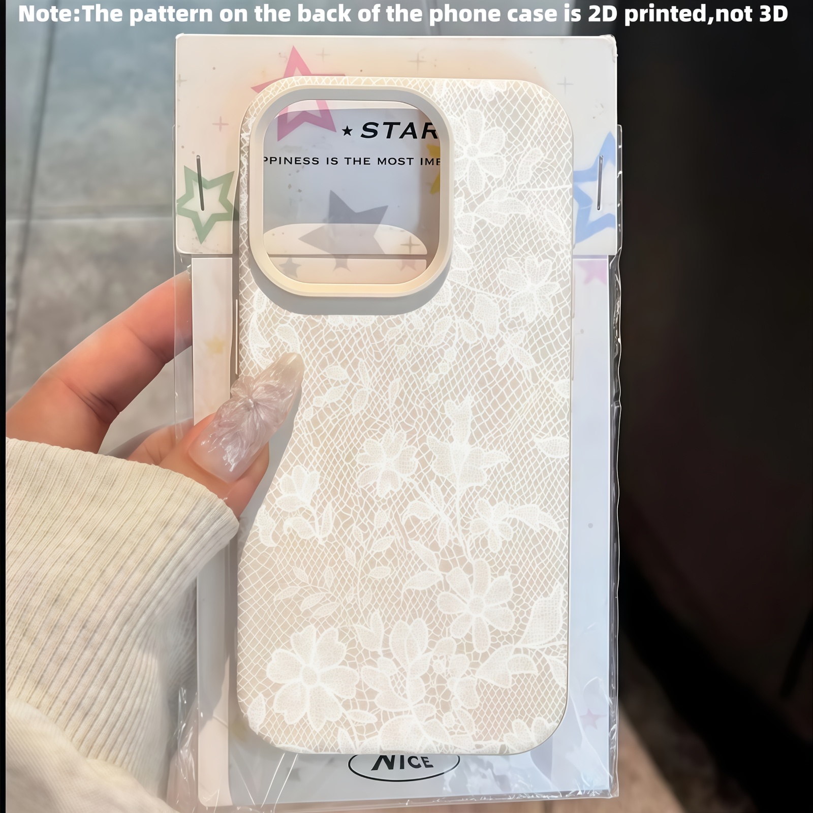 imagen del artículo   para teléfono - 1pc nueva     con diseño de encaje 2d, diseño de marca moderno,   de   completa en tpu, adecuada para iphone 17 16 15 14 13 12 11 pro   x xs xr 8 7 plus