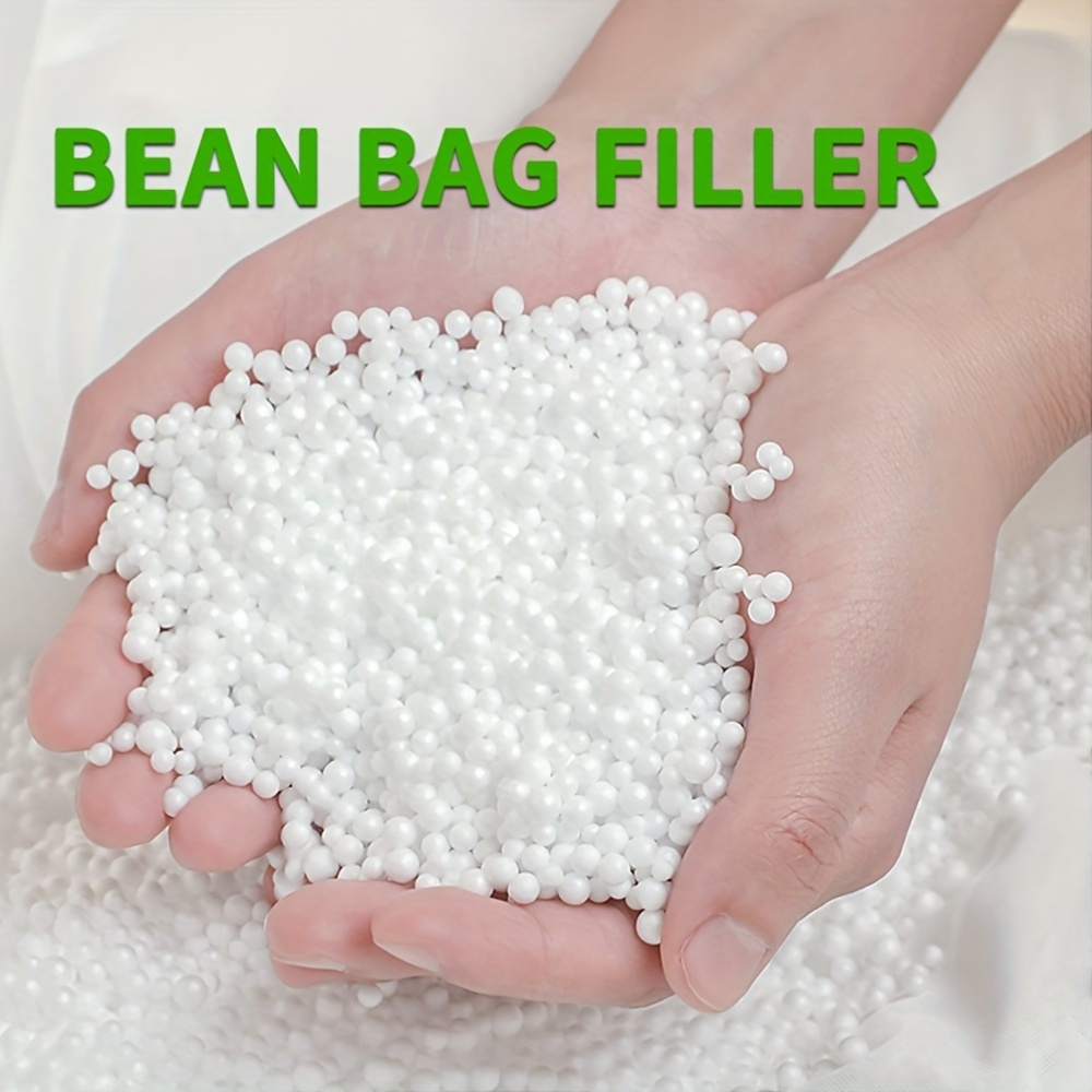 Polystyrene Bean Bag Filler 105 Bean Refill for Chairs Crafts Plush Toys and Pet Beds Packaging Material