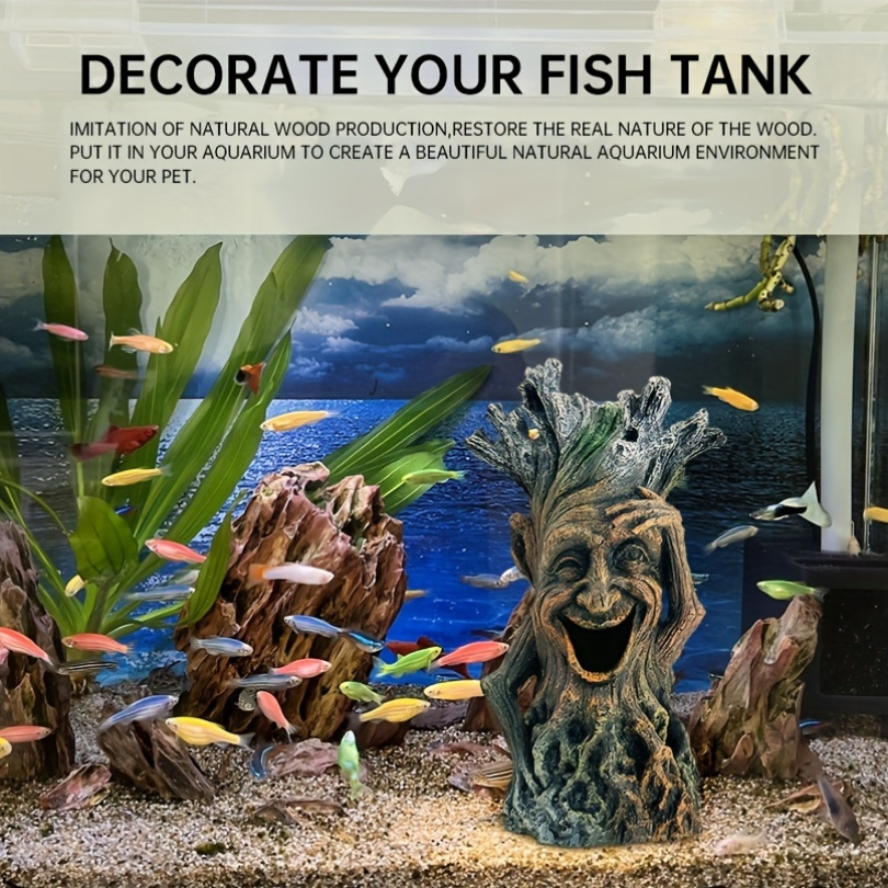 resin aquarium ornament large fish tank landscape Temu