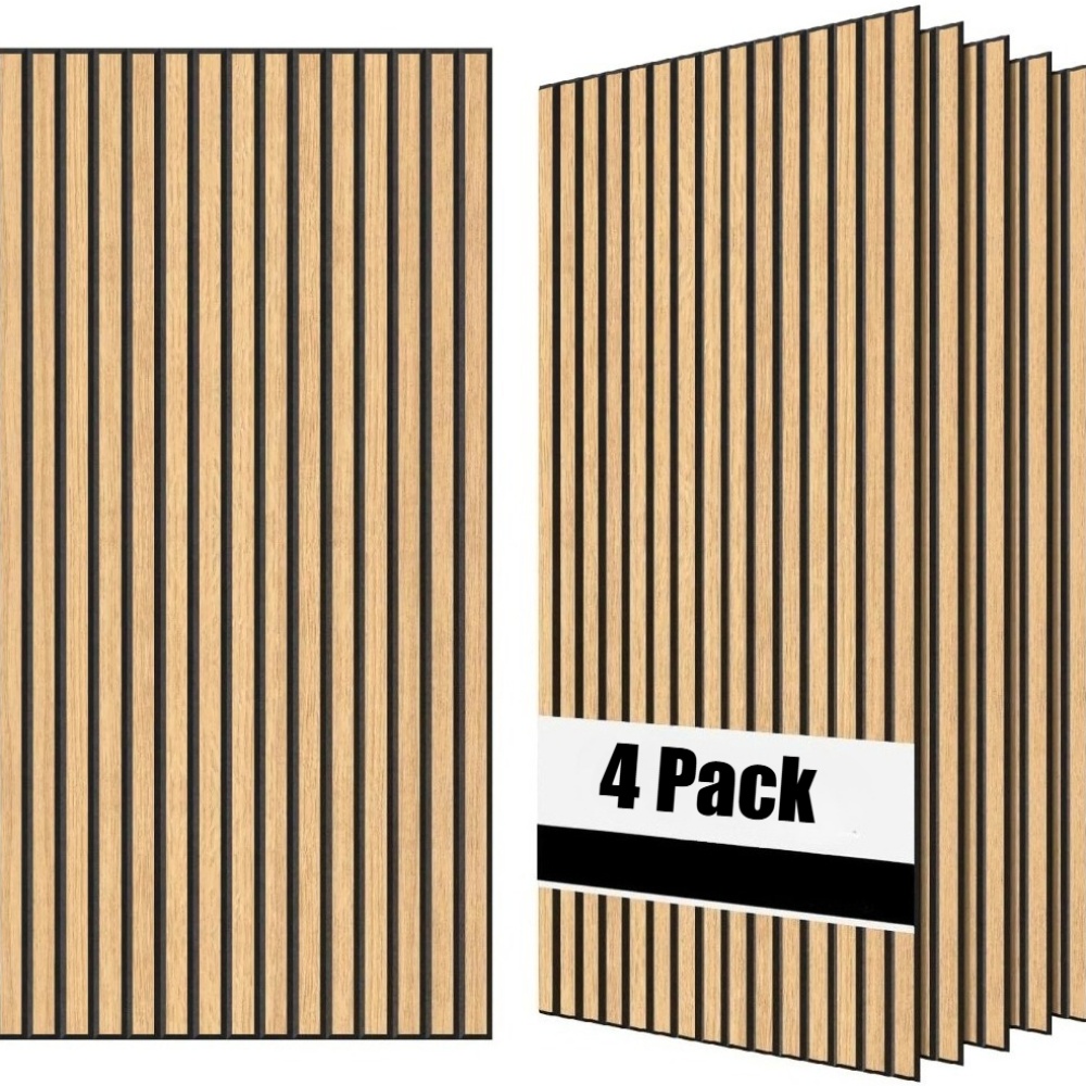 4 pack self   acoustic panels 23 6 x 11 8 x 0 4 inches wall acoustic panels high density noise reduction and echo   wall panels pvc surface durable wall panels