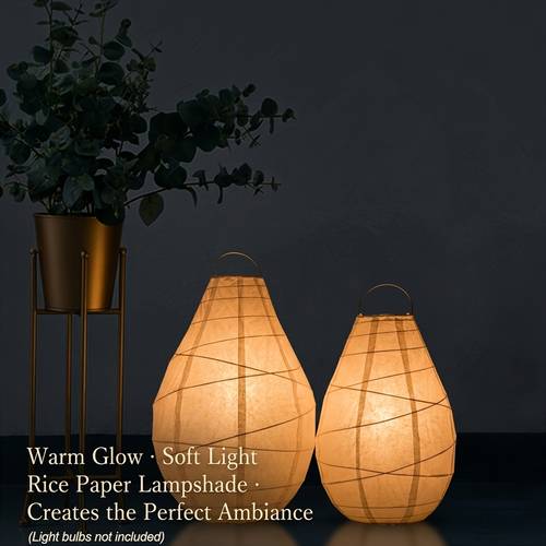 2pcs pack paper lamp shades suitable for floor pendant lamps modern ceiling shades compatible for bedroom weddings parties minimalist home decor with glow installation