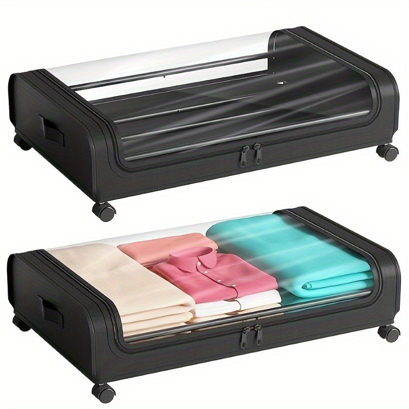 Underbed Storage Containers with Wheels and Lids