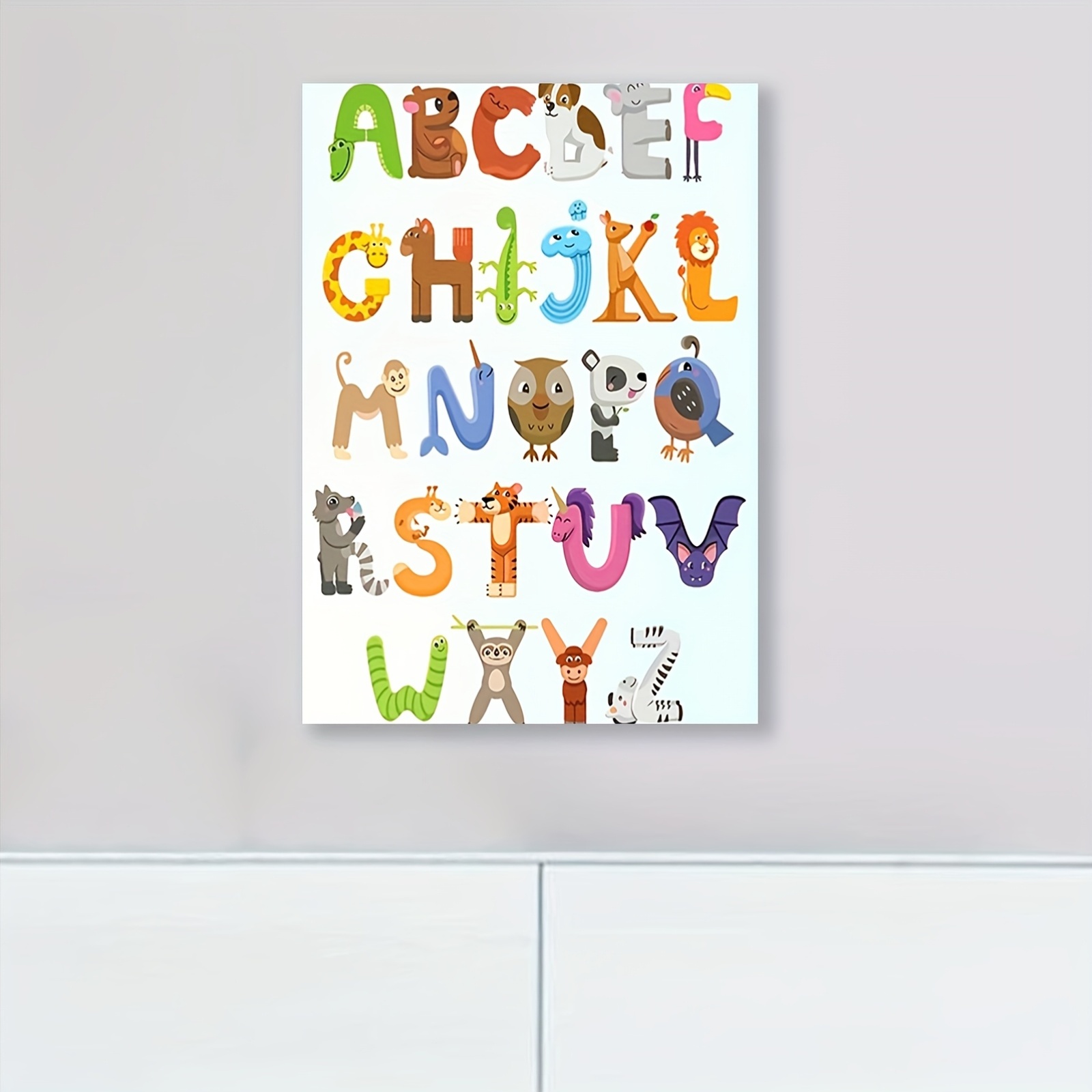 AOCEAN 10 Inch White Big Wood Letters, Unfinished Wooden Letters For Wall Decor, Standing Letters Slices Sign Board Decoration, Craft Home Party Projects (E