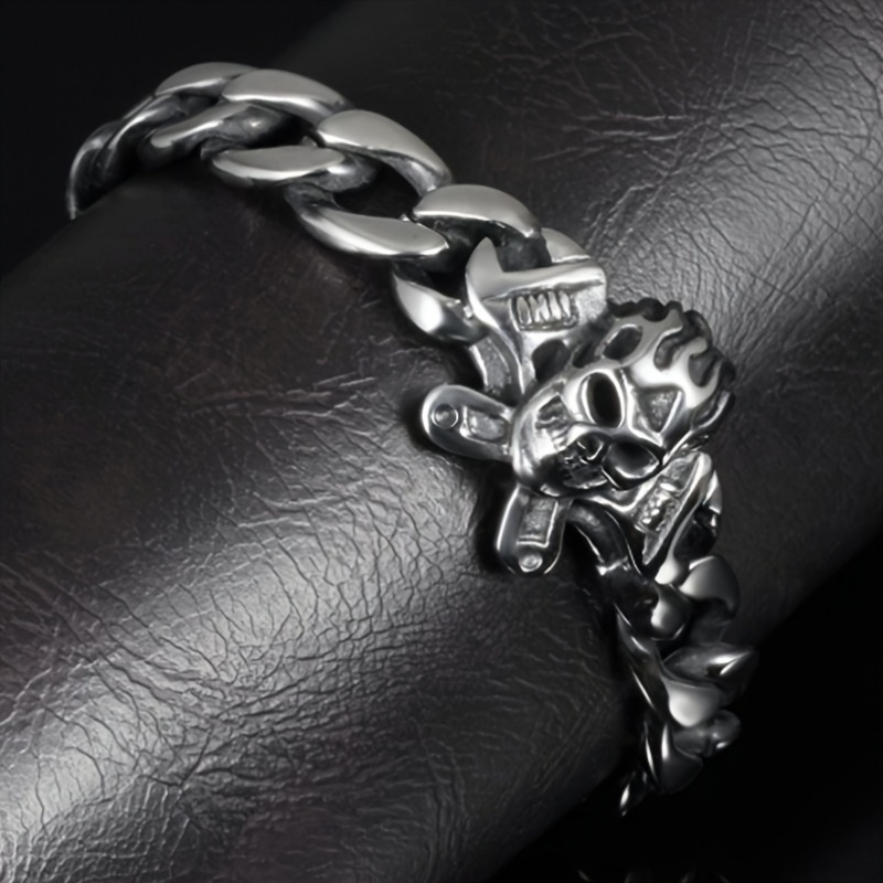 Gothic Skull Pendant Chain Alloy Hip Hop Jewelry