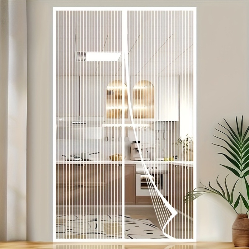 Magnetic Breathable Mesh Screen Door with Auto Closure
