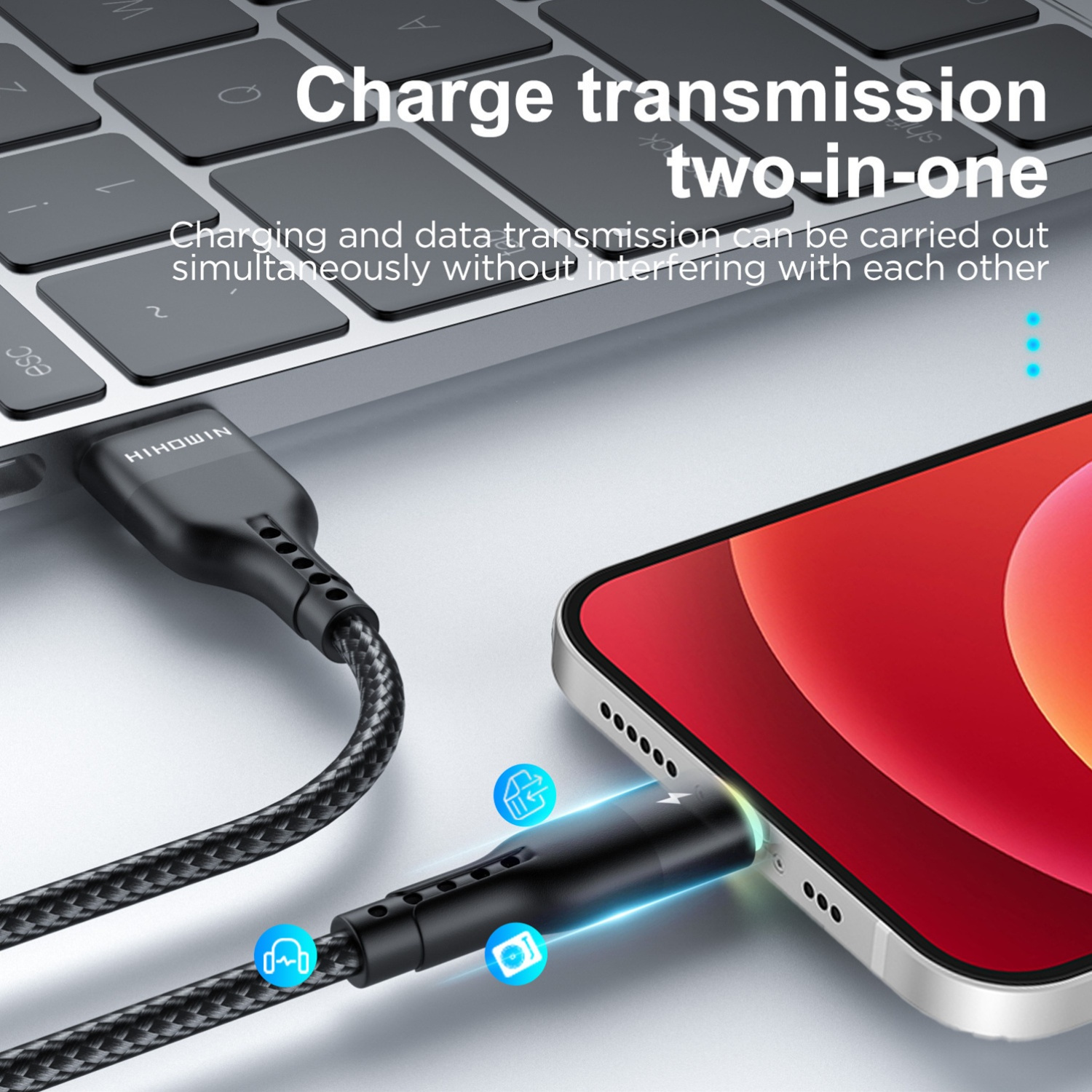 Cavo Di Ricarica Veloce Per IPhone 20W USB-C – 2 Metri, Compatibile Con IPhone 14/13/12/11/Pro Max/Mini/SE/Xr/X/Xs Max - 4