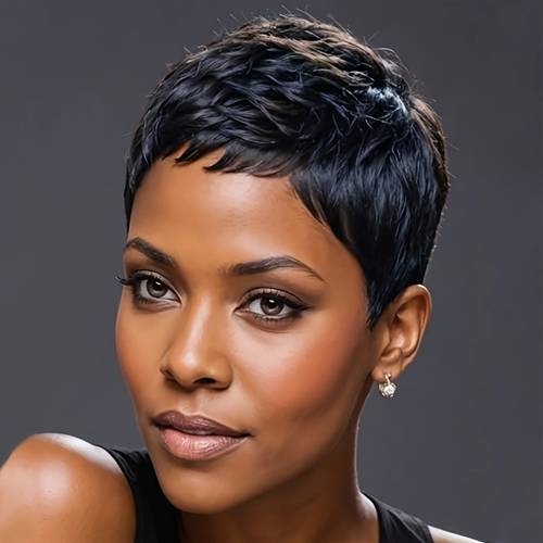 synthetic short wigs for women short cut style in colors for women burgundy brown short hair wigs with bangs parties and music festivals