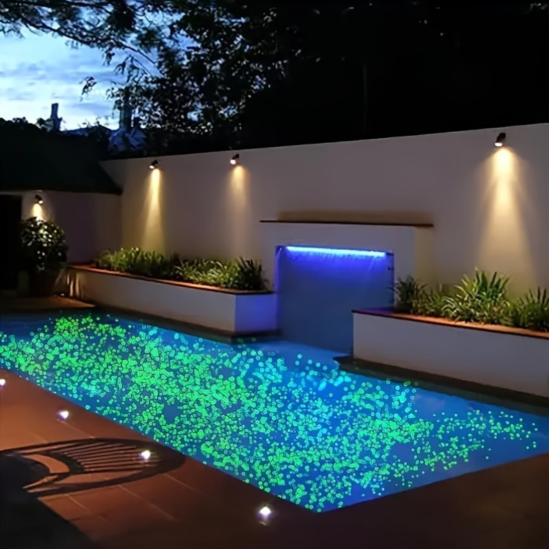 TEMU 4400pcs Glow In The , Luminous Decorative Stone For Fairy Garden, Resin Art, Vase Filler, Spring Summer Home Decor, Halloween Party Decoration,