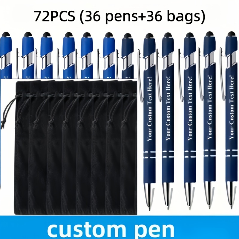 Custom Logo Metal Ballpoint Pens Set with Black Ink