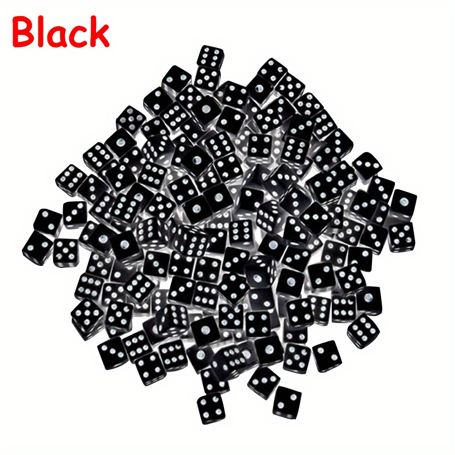 E-shop 500 Stück 8mm Bunte Mini Würfel mit Quadratischen Ecken, für Partyspiele und als Spielrequisiten