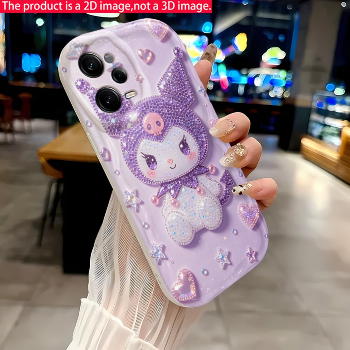 phone case 2d flat printing       sparkle purple phone case suitable for xiaomi redmi note 15 14 13 12 11 10   pro 11 10 9 8 9a 10s 9t 11t 13t k30 k40 k50 mi11 mi14 mi15 phones