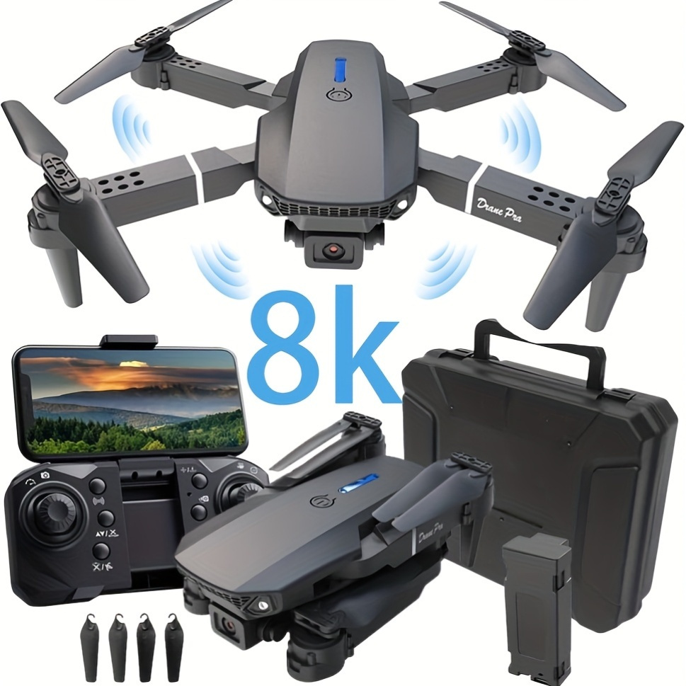 beginner friendly   1080p hd foldable   with voice   wireless   key   landing   positioning     carrying case ideal for outdoor use high quality  