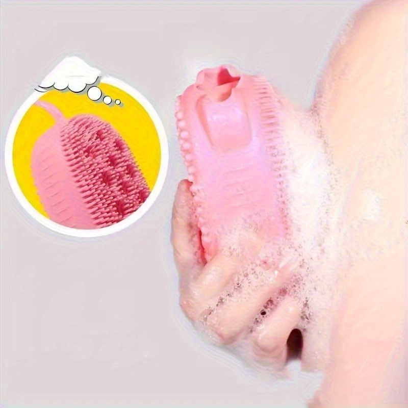 Silicone Bubble Brush Double-Sided Exfoliating Bath Scrubber