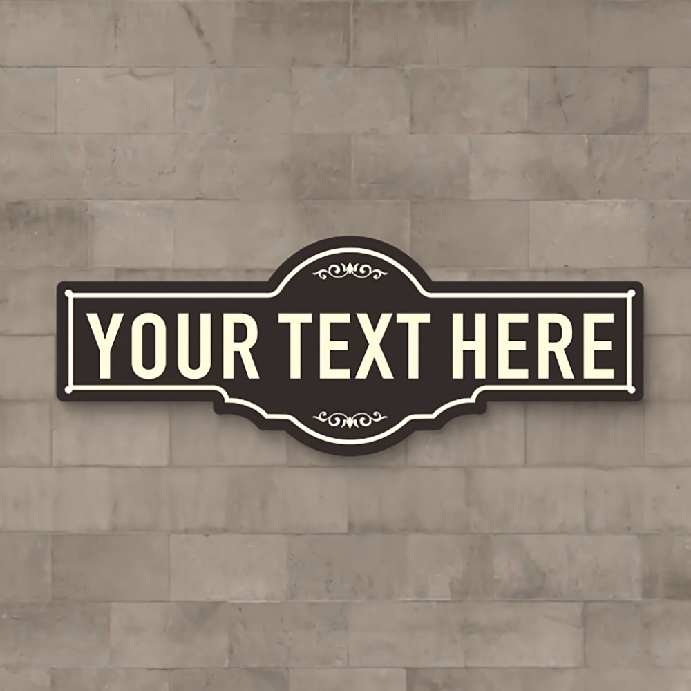 1pc customized aluminum outdoor sign street sign   restaurant sign yard sign garage sign personalize your own personalized sign 10 colors  