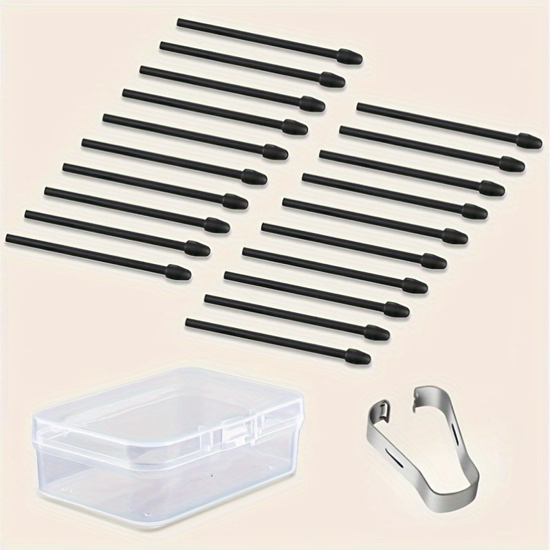 TEMU Set Ricariche Remarkable 2, Confezione da 20, Sensibilit� alla Pressione a 4096 Livelli, Scrittura con Inclinazione, con Clip di Ricambio +