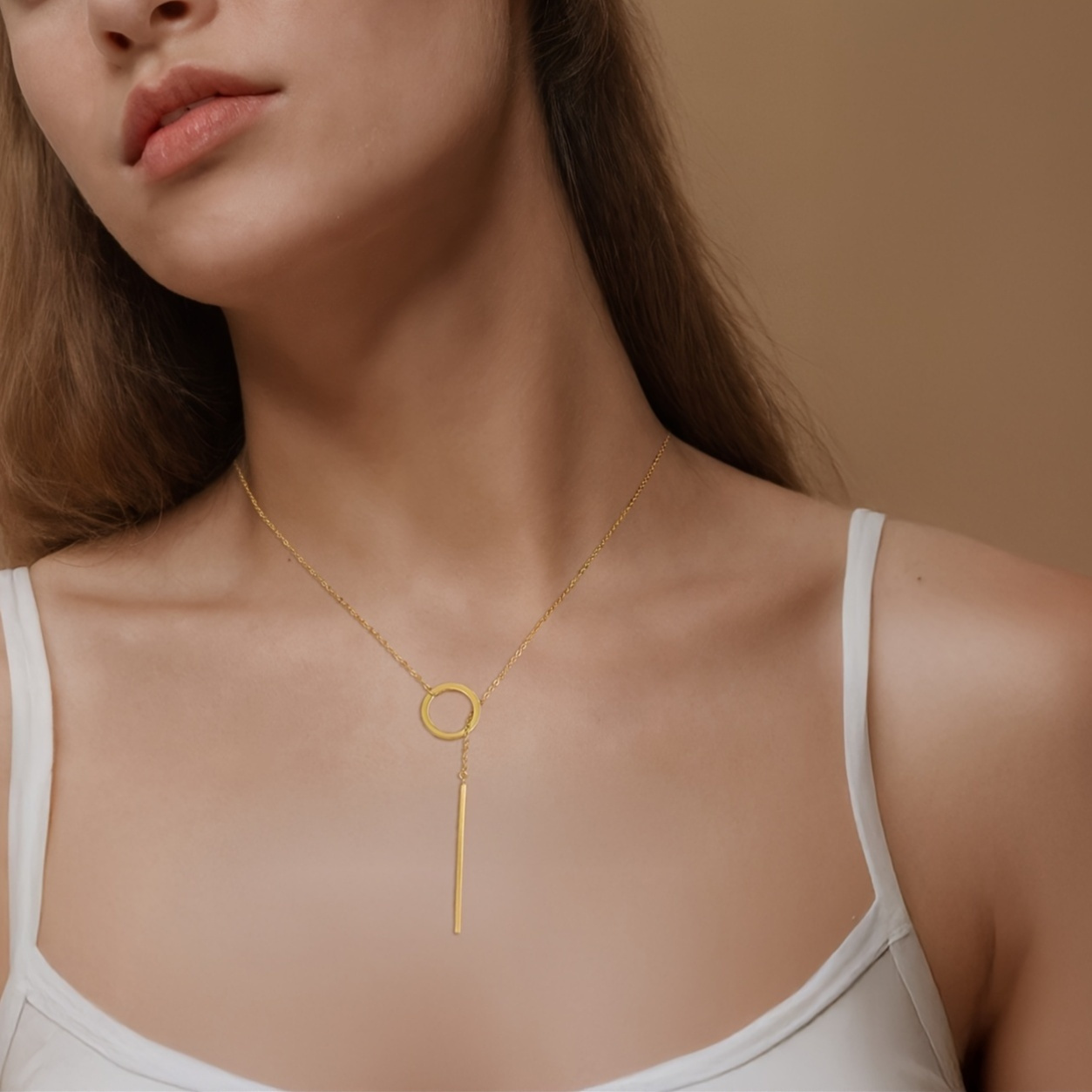 Women's Stainless Steel Charm Collarbone Necklace