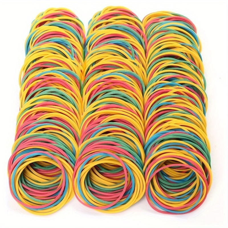 flexibla och  : 100/333/555/2555 st färgglada, mångsidiga, starka elastiska band med en diameter på 38 mm, idealiska för olika användningsområden hemma, på   och på kontoret