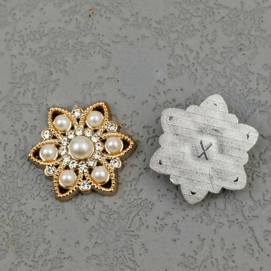 25pcs Acrylic Patches - Flower and Hexagon Shapes
