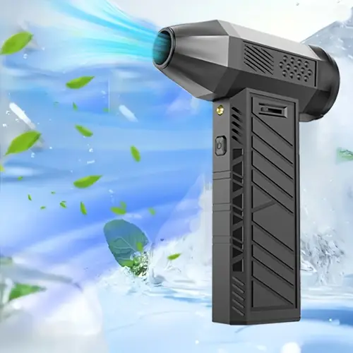 portable turbo blower 130000 rpm high speed handheld jet fan multi functional for bbq carbon production outdoor use battery usb powered 4000mah rechargeable battery 36v