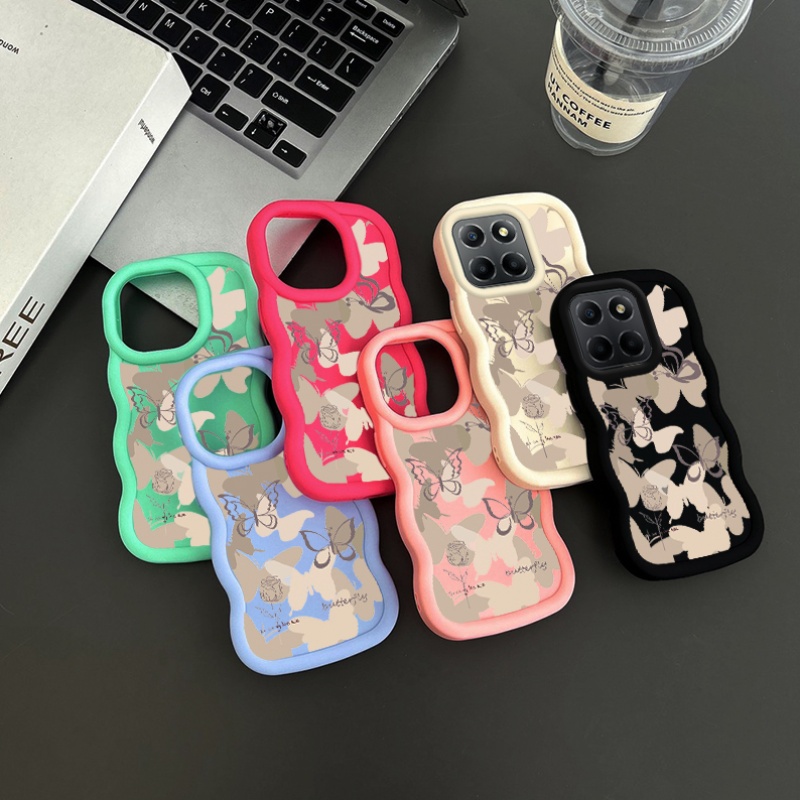 Funda para Teléfono - Carcasa Duradera X6A 4G, Sensación Cómoda, Diseño de Mariposa Amarilla, Apta para Honor X6A 4G, Ligera y a la Moda