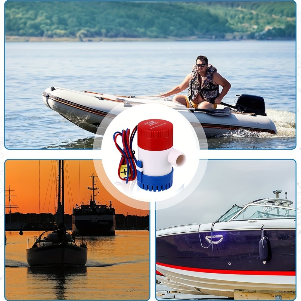 ボート ポンプ 自動 水中ボートポンプ 12V 750gph フロート付き 水中 ボートアクセサリー