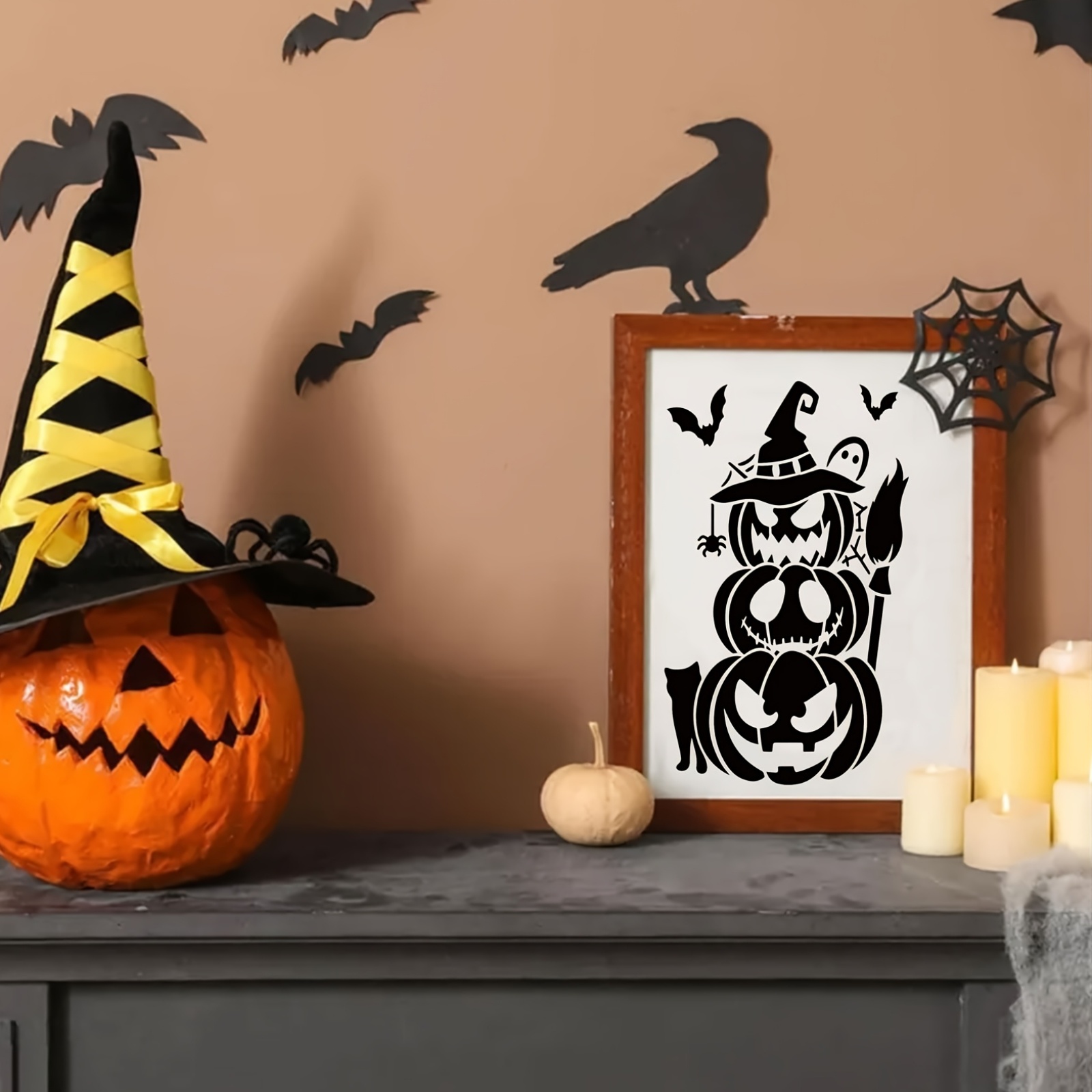 Reusable Printing Stencils Set for Canvas and Home Decor