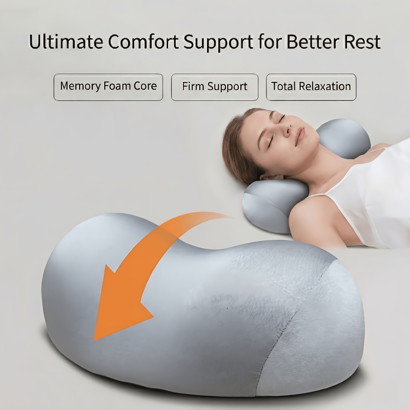 E-shop Ergonomisches Nackenkissen zum Schlafen - Ergonomisches Nackenkissen mit konturiertem Design, atmungsaktives Polyester, nur Handwäsche