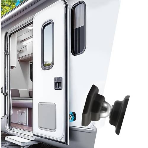 1pc magnetic rv door stop holds in with and screw anchors included durable stainless steel applicable for trailer rv additions