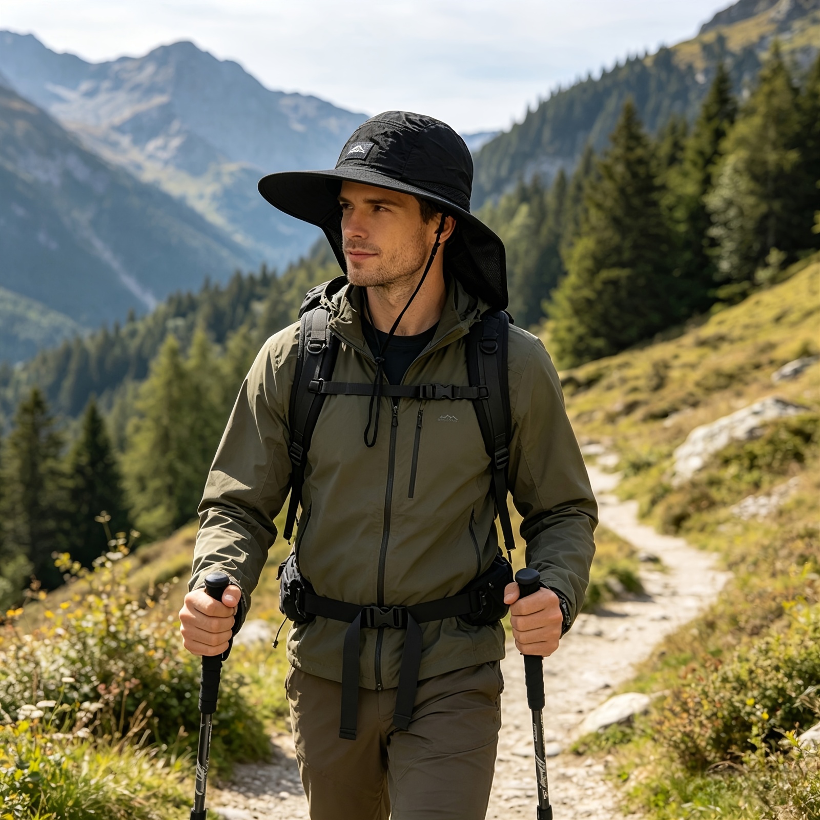 Men's Panama Hat with Quick-Dry and Breathable Mesh