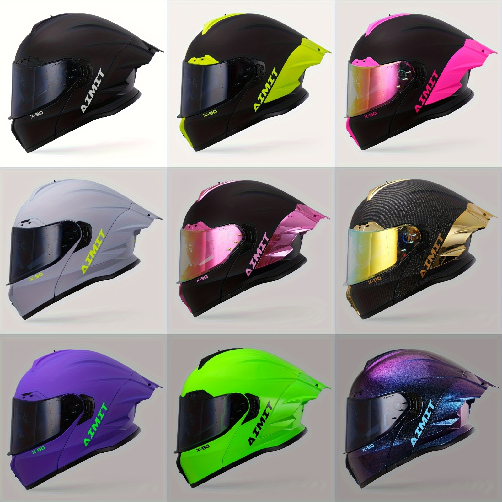 abs foam motorcycle helmet Anime Cartoon Lightweight Composite Half handsfree calling Favoto Full Face Motorcycle Helmet