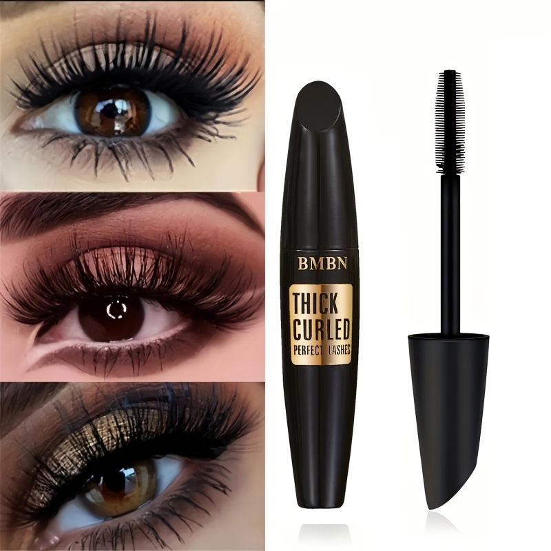 Volumizing 4d Waterproof Mascara, Long-lasting Curling And Lengthening Lash Makeup, Black, -free Formula For Dramatic Eyes