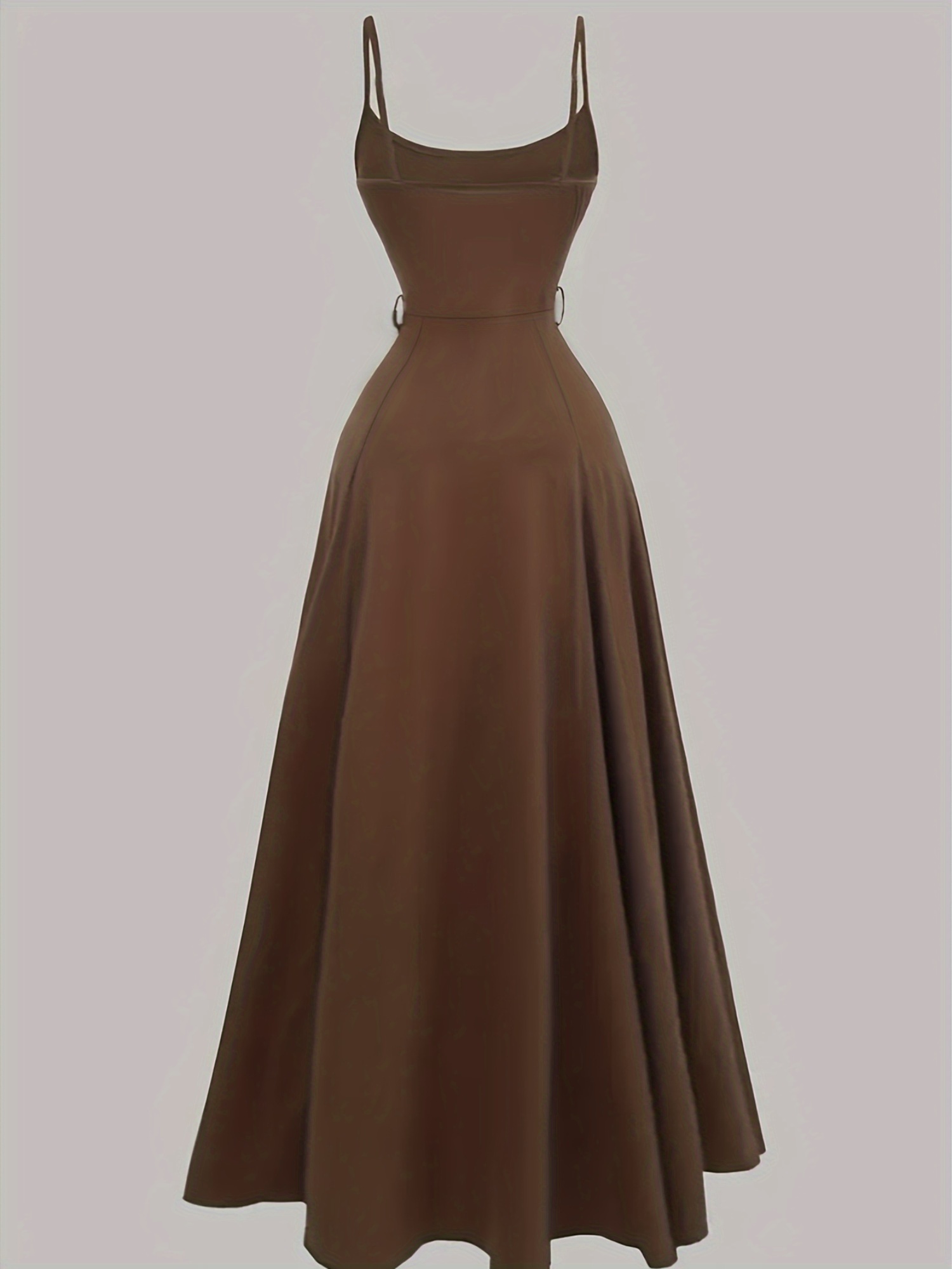 brown cami dress Textured V-Neck Sleeveless Mini Cami Dress Camel / M