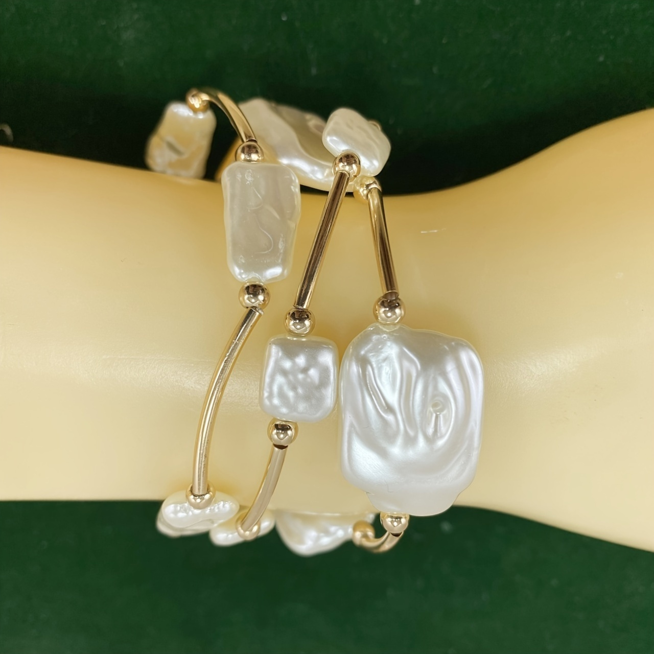 Three-Piece French Vintage Bohemian Style, Elegant Temperament, Goddess Vibe, Easy And Generous Daily Wear Bracelet for Women