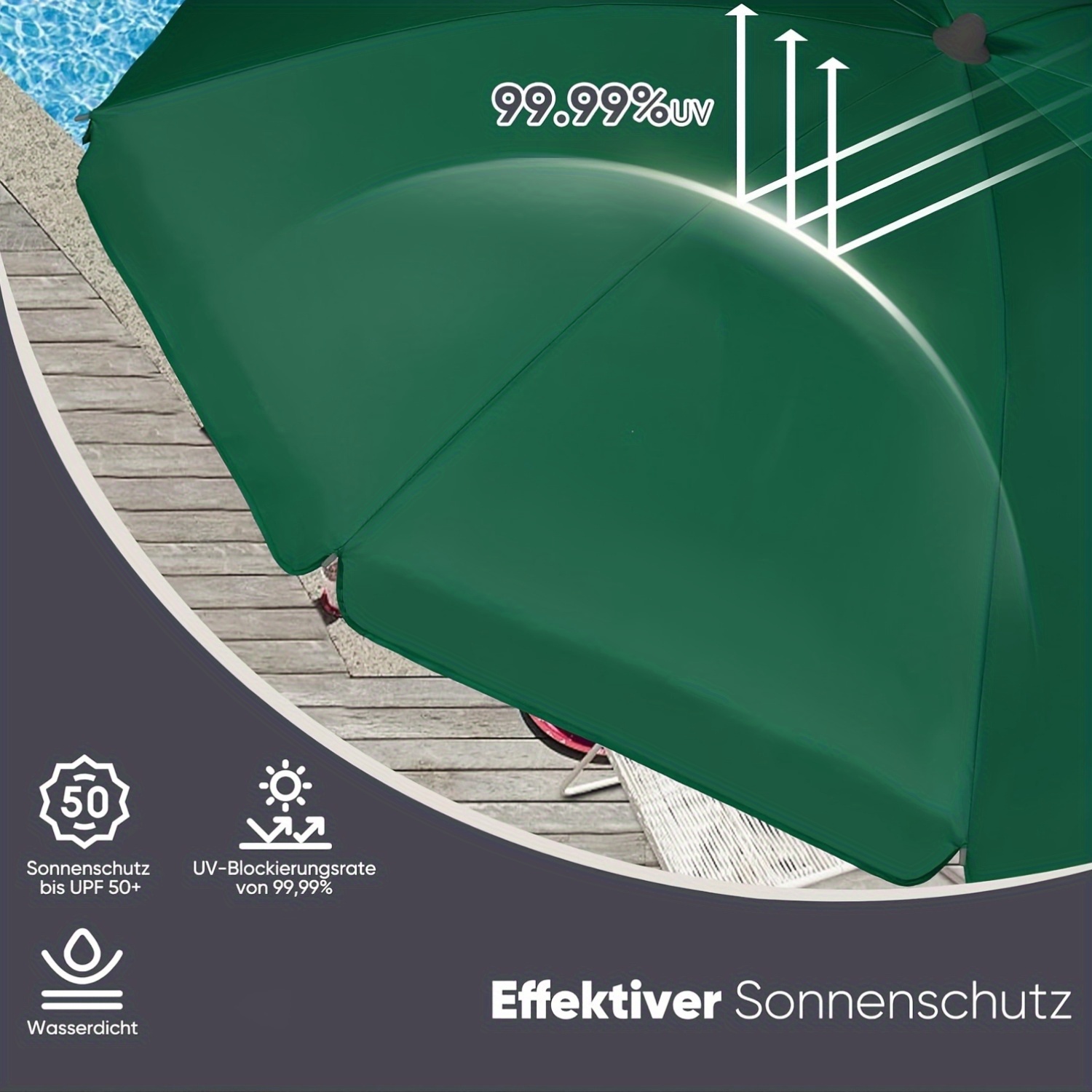 Sunula Parasol Balcony 200cm