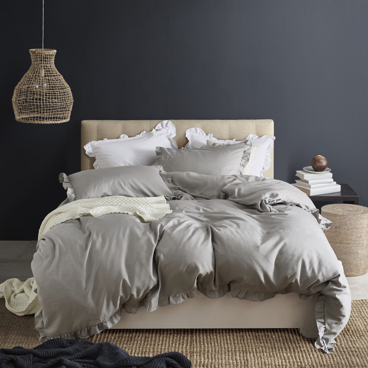 Housse De Couette King Size Bohème 3 Pièces – Literie Microfibre Style Boho Rétro