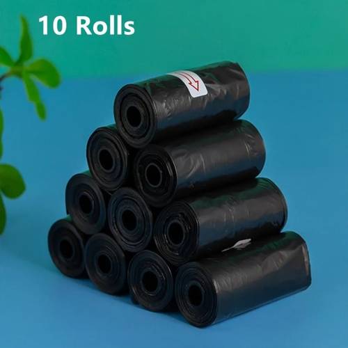 10 rolls of 150 bags random color disposable dog bags large cat waste bags durable odorproof thick polyethylene pet waste bags indoor and outdoor use doggy outdoor clean odor sealing