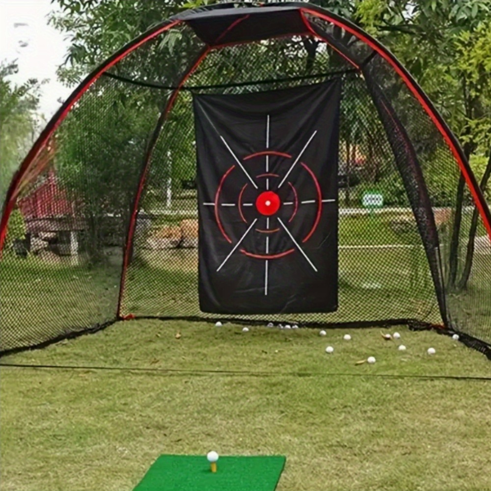   wide and high golf practice net frame not included indoor outdoor hitting net perfect   dads grandpas family course   training reinforced structure durable multi   area impact pad