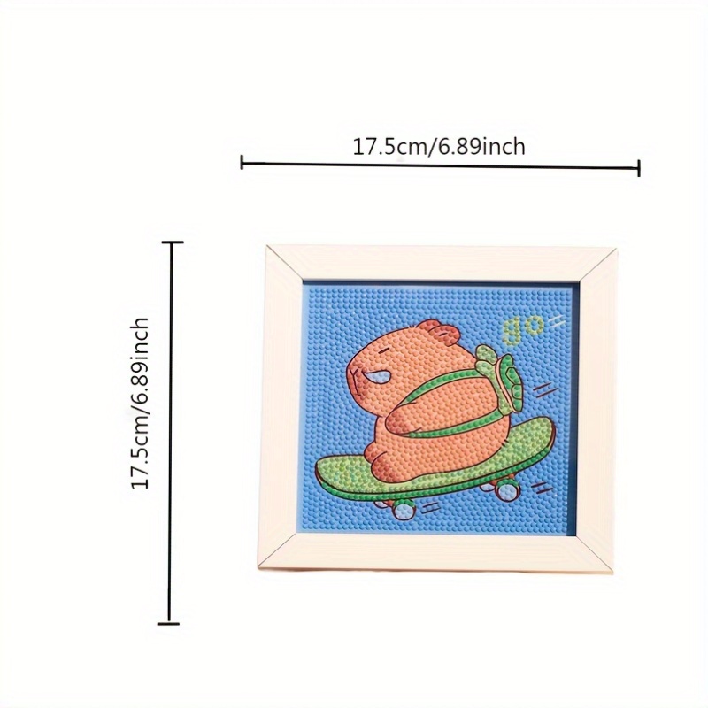 Diamond Painting Enfant Kit Complet Tortue 5D Diamant Painting Animaux Peinture Diamant Avec