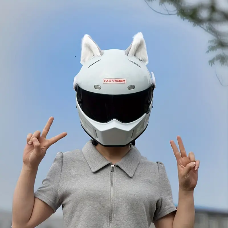 1 Pair 3D Cat-Ear Helmet Additions for Motorcycles, Electric Cars And Skiing - Durable And *{Helmet Not Included} 1 Pair 3D Cat-Ear Helmet Additions for Motorcycles, Electric Cars And Skiing - Durable And *{Helmet Not Included}