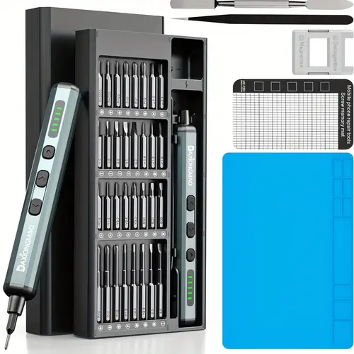 electric screwdriver 70 in 1 screwdriver set mini electric screw precision screwdriver set rechargeable portable repair tool kit for electronics laptops glasses clocks