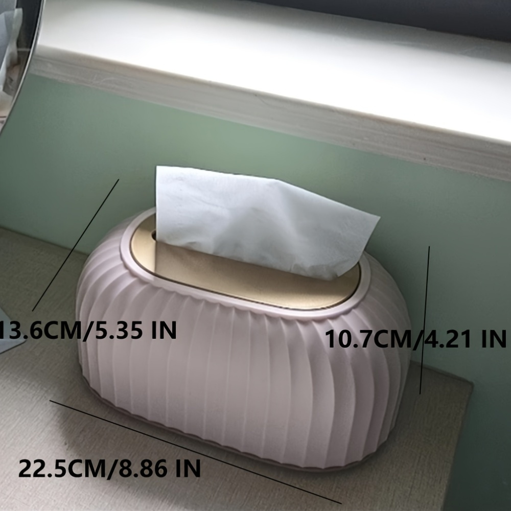 1pc modern adjustable tissue box holder height adjustable organizer with space saving   room bathroom office hotel scandinavian home decor in neutral colors white beige gray black durable plastic construction bathroom accessory sleek style     decorative accessory interior designers Product details 5