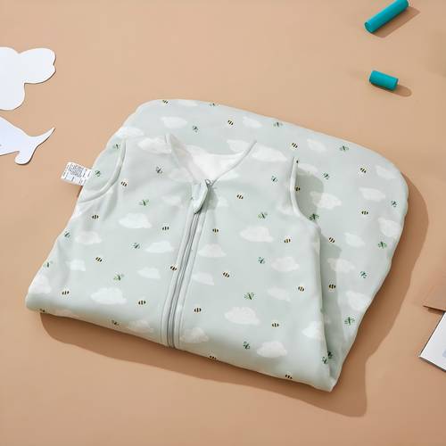 warm quilted baby sleep sack 2 5 tog with 2 way zipper winter and bag for boys and girls 0 24 months print for infants and toddlers soft comfortable new year gifts