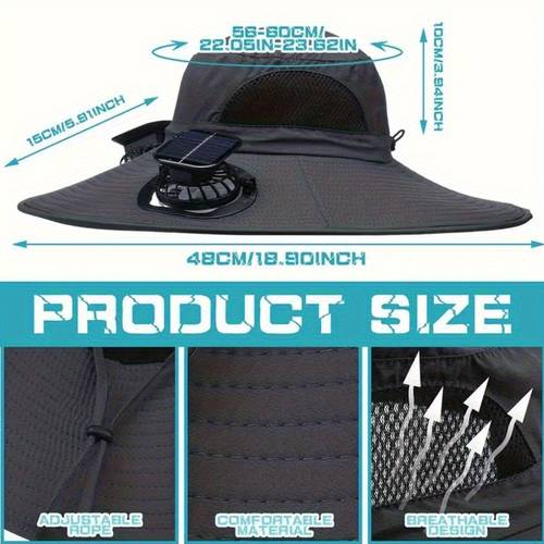 outdoor camping sun hat with 2 fans women fishing hat summer hat fan hat men and women gardening beach travel camping sports