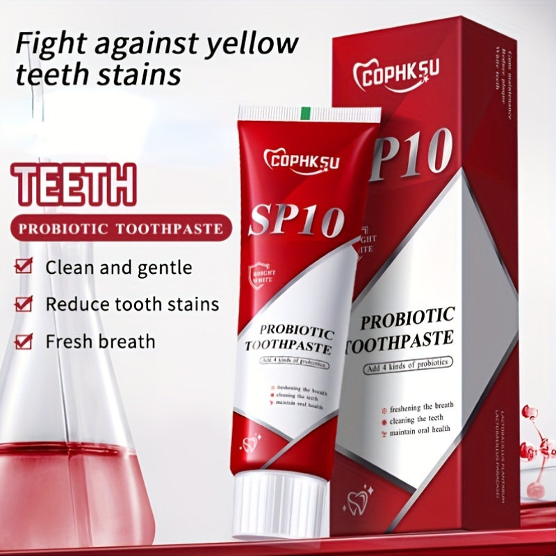 SP10 Probiotic Toothpaste: Brighten Your Smile, Reduce Stains, And Promote Oral Health
