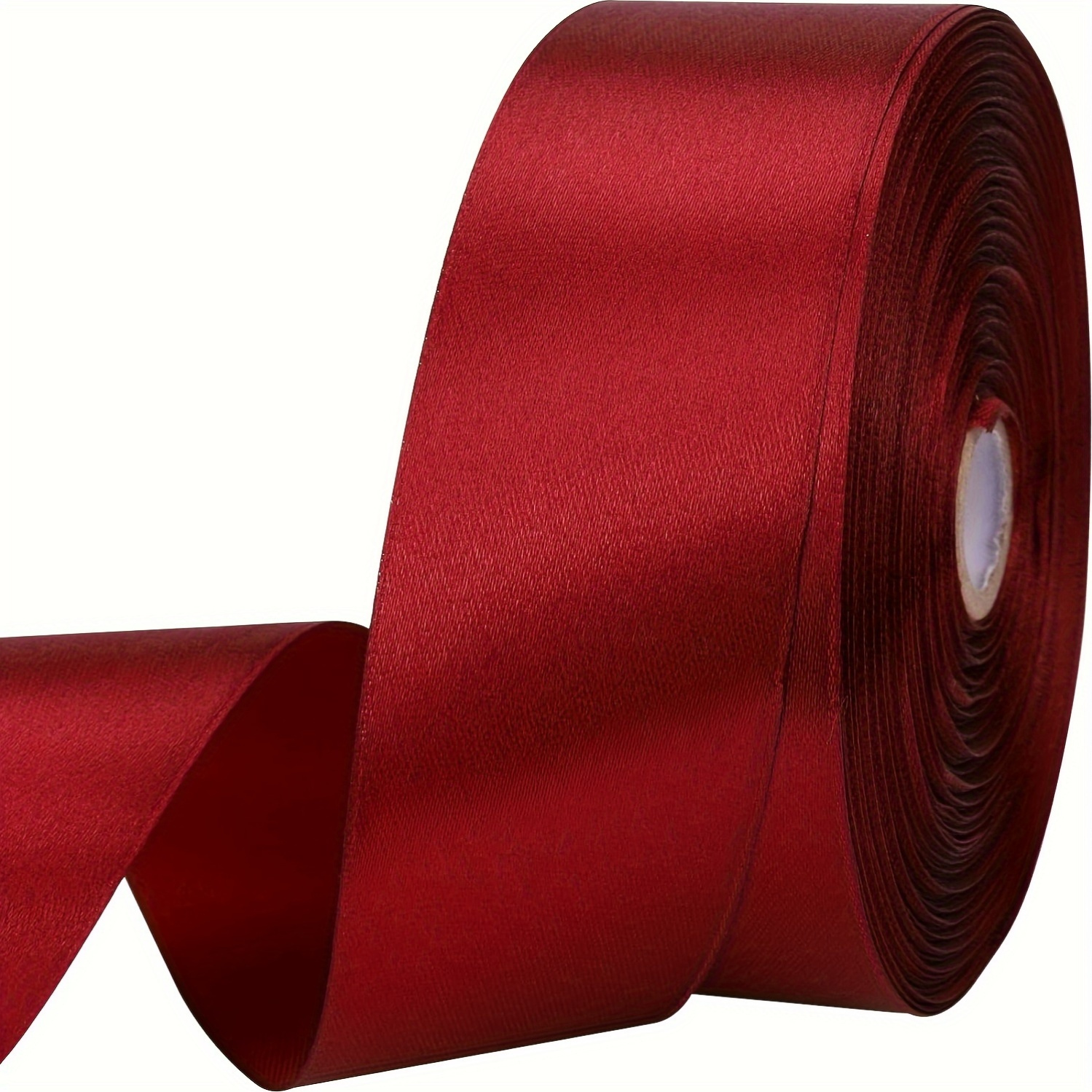 

1 Roll Of 1.5" X 50 Yards Satin Ribbon In Solid Colors - Perfect For Gift Wrapping, Flower Arrangements, Crafts, Wedding Decorations, Christmas, And Sewing Projects